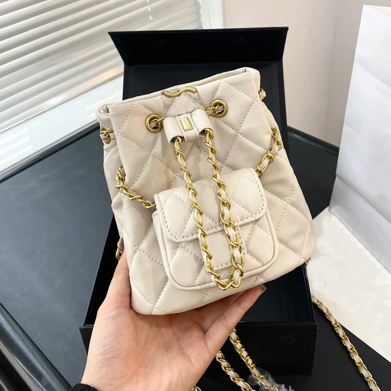 Luxury Backpack Women Shoulder Bag Mini Designer Bag Fashion Chain Backpack Diamond Lattice Classic flap bag Quilted Bag Genuine Leather handbags