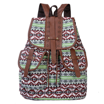 Factory Express Foreign Trade New Fashion Backpack HOTan and NEWn Style Casual Canvas Women's Backpack Trendy Style Travel Bag