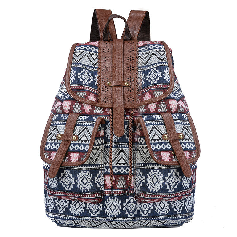 Factory Express Foreign Trade New Fashion Backpack HOTan and NEWn Style Casual Canvas Women's Backpack Trendy Style Travel Bag