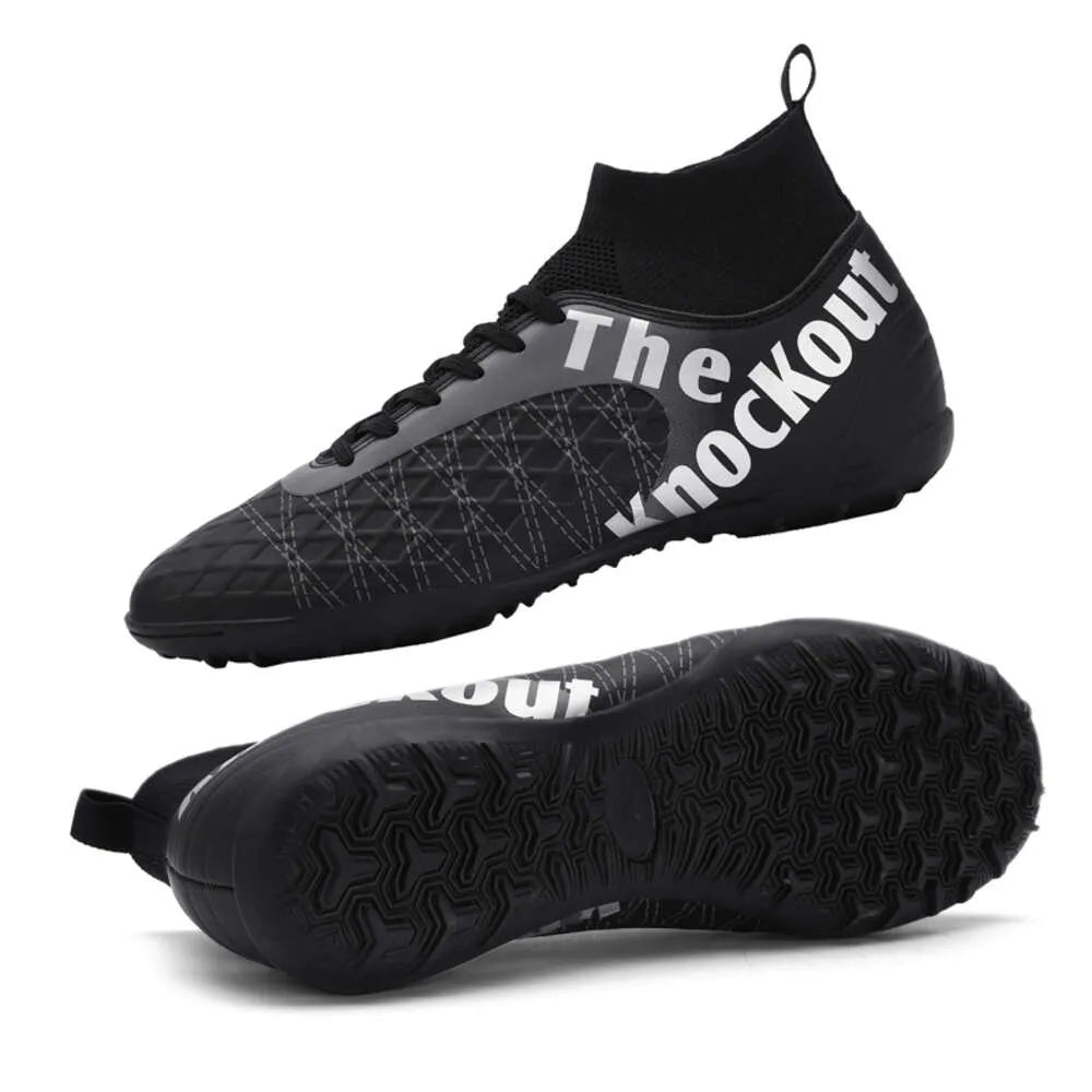 High Quality size 31-48 adult children Cleats Football Boots Anti-slip Grass Training Match Futsal Soccer Shoes