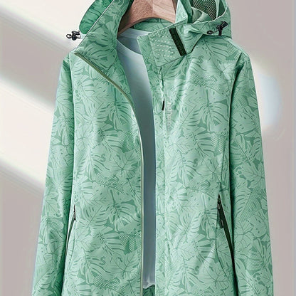 xieyinshe Women's Camouflage Outdoor Jacket: Windproof & Rainproof With Removable Hood - Perfect For Outdoor Adventures!