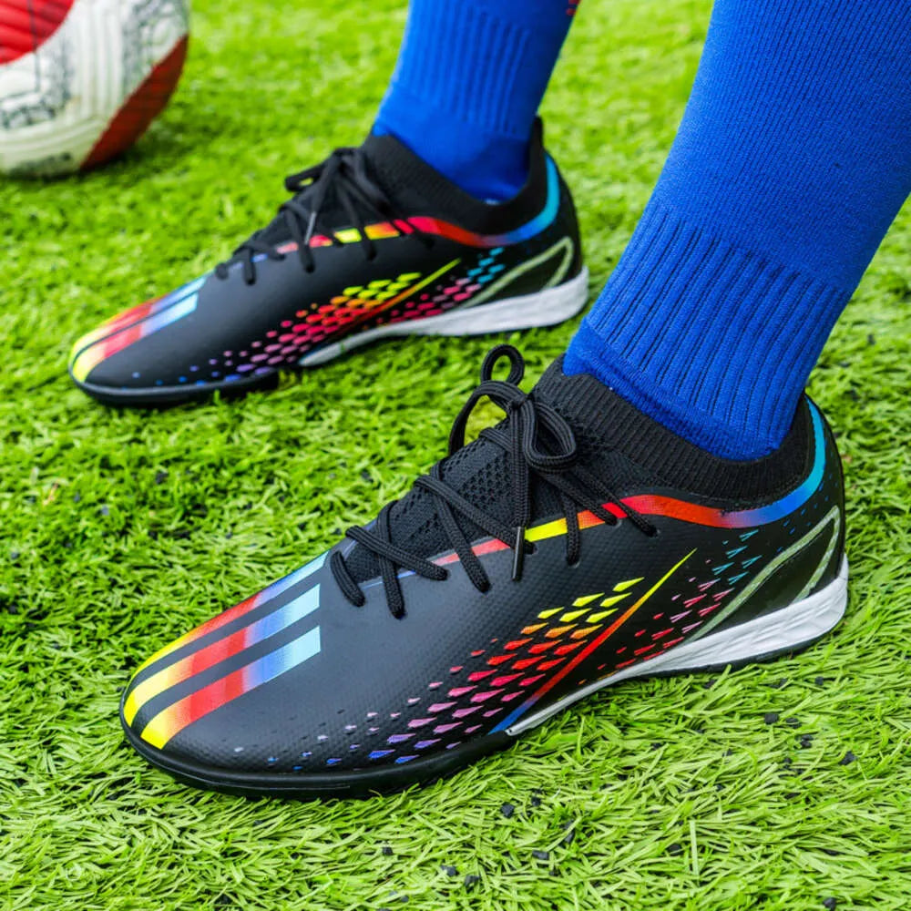 High Quality Men Cleats Football Boots Anti-slip Grass Training Match Futsal Sports Soccer Shoes