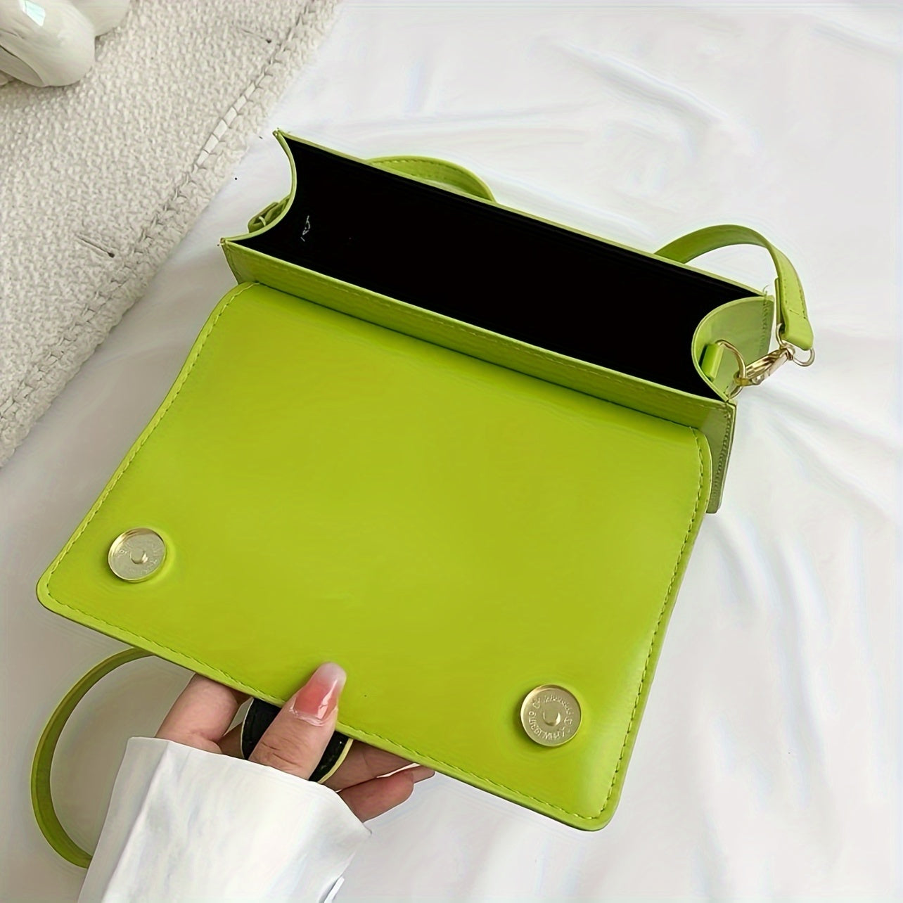 Fashion-Forward Neon Crossbody Bag - Compact & Stylish Mini Shoulder Bag for Women - Secure Buckle Flap Purse