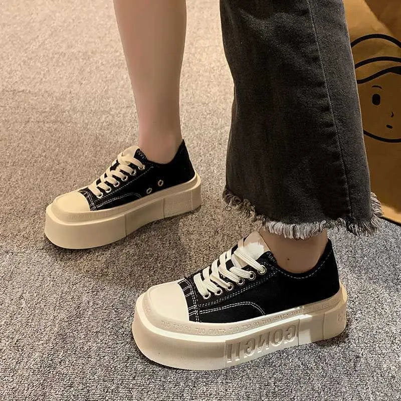 Women's Casual Canvas Shoes Heighten Fashion Free shipping