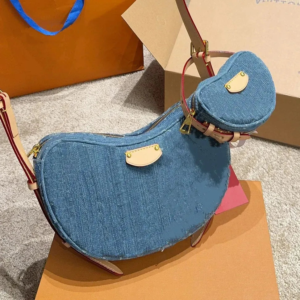 10A Designer denim bag tote bag women SUNSET underarm handbag backpack pochette top quality on the go Shoulder bags crossbody bags neonoe Hobo Clutch wallet purses