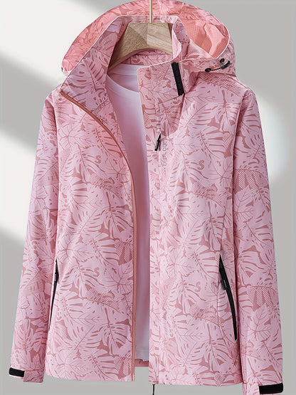 xieyinshe Women's Camouflage Outdoor Jacket: Windproof & Rainproof With Removable Hood - Perfect For Outdoor Adventures!