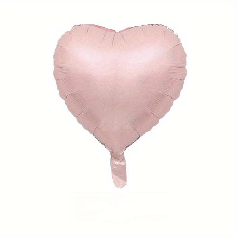 6pcs Love-Shaped Giant 18-Inch Aluminum Film Balloons - Wedding, Valentine's Day, Birthday Party Decorations - Confession, Romantic, Inflatable, Reusable, and Durable