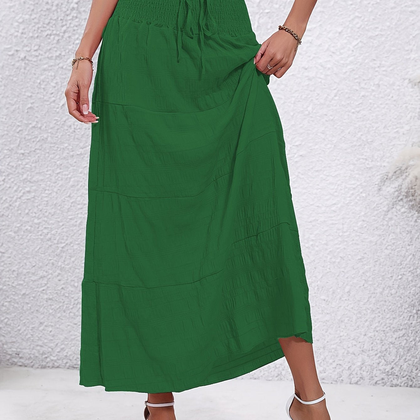 xieyinshe  Casual Loose Simple Solid High Waist Fashion Skirts, Women's Clothing