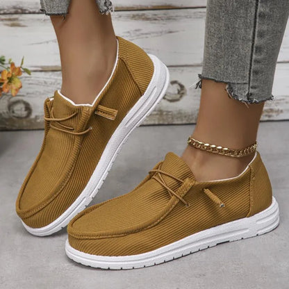 Casual Shoes Women Sneakers  Summer Breathable Cloth Loafers Platform Woman Designer Zapatos De Mujer