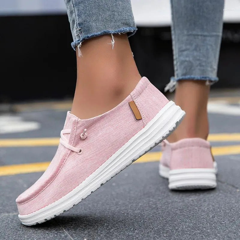 Casual Shoes Summer Women Men Couple Canvas Loafers Slip On Flat Women's Sport Sneakers Cloth Mom Zapatillas