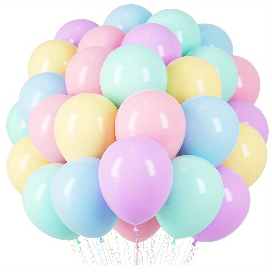 30pcs Vibrant Macaron Latex Balloon Set - Perfect for Birthdays, Anniversaries & More - Durable Indoor/Outdoor Party Decorations