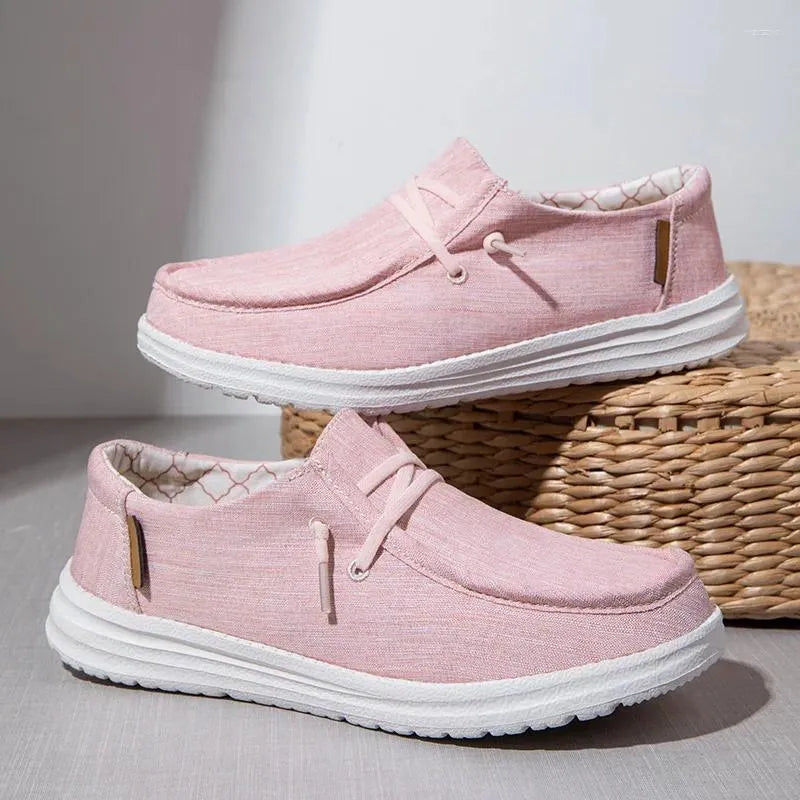 Casual Shoes Summer Women Men Couple Canvas Loafers Slip On Flat Women's Sport Sneakers Cloth Mom Zapatillas