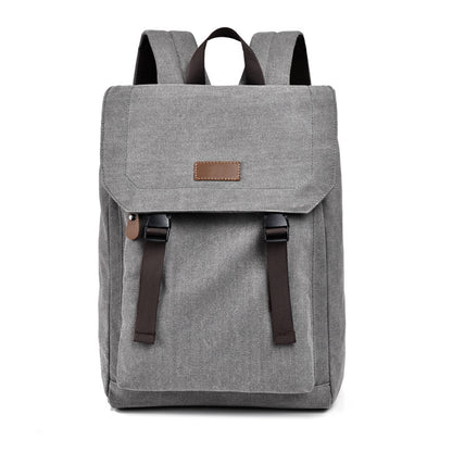 Street Fashion Casual Backpack Retro Canvas Schoolbag Fashion Large Capacity Backpack Cross-Border Backpack