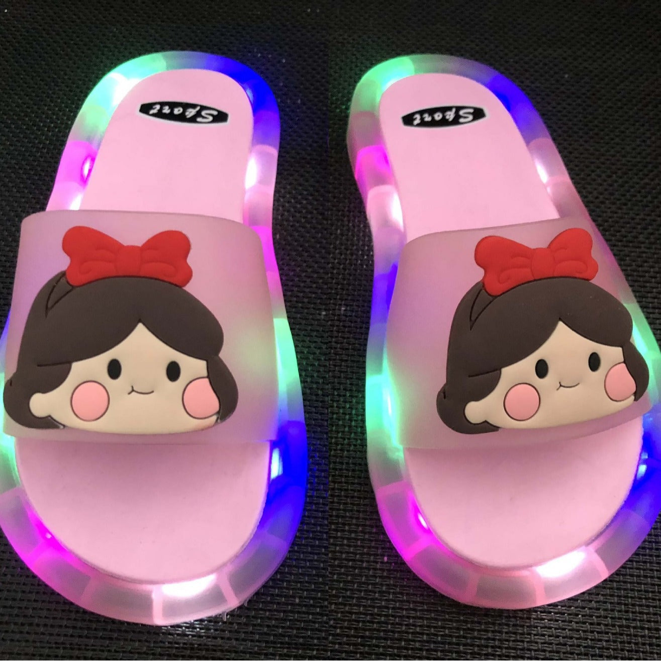 Children's Slippers Luminous Slippers Cartoon Cute Fashion Slippers Unicorn Slippers Unicorn Cross Mirror