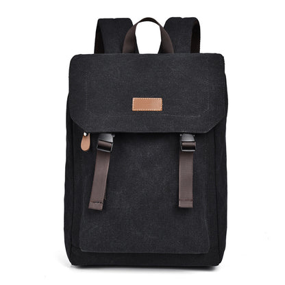 Street Fashion Casual Backpack Retro Canvas Schoolbag Fashion Large Capacity Backpack Cross-Border Backpack