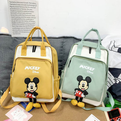 Cross-Border Backpack Girls' Korean-Style Junior High School Student Schoolbag Male High School Simplicity Fashion Primary School Student Cartoon Backpack