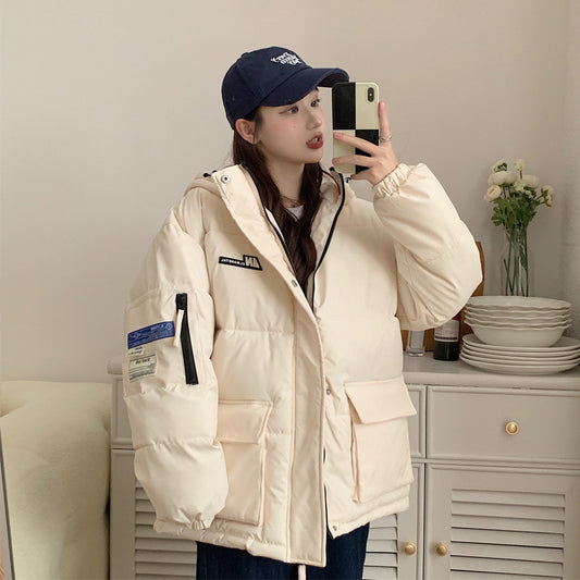 Thickened bread clothes short down cotton-padded clothes women's Korean version loose autumn and winter coat cotton-padded jacket large size cotton-padded clothes