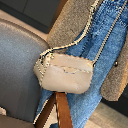 xieyinshe Pure Cowhide Multi-Pocket Messenger Bag Mobile Phone Bag Female Versatile  Spring and Summer New Genuine Leather Large Capacity Shoulder Bag