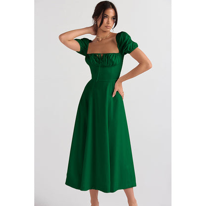 XIEYINSHE  New European and American Women's Clothing Cross-Border  Summer Graceful and Fashionable High Sense  Gentle Dress