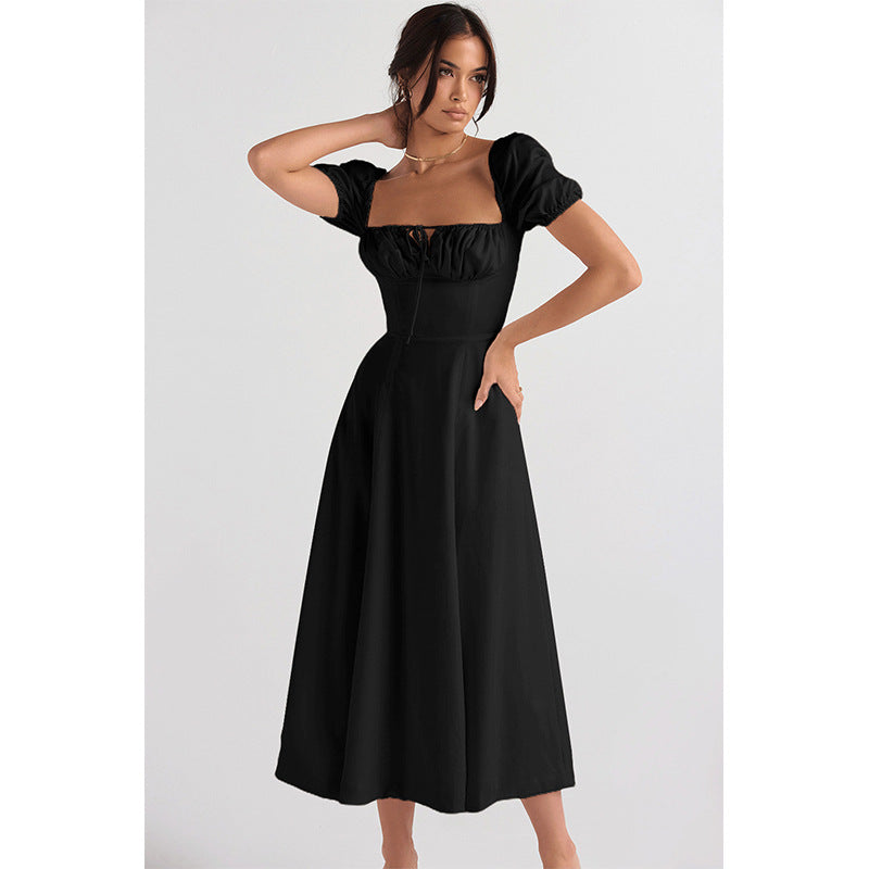 XIEYINSHE  New European and American Women's Clothing Cross-Border  Summer Graceful and Fashionable High Sense  Gentle Dress