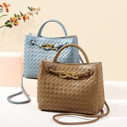 XIEYINSHE Woven Handbag Small Size  Autumn and Winter New Simple and Versatile Tote Bag Large Capacity Advanced Texture Handbag