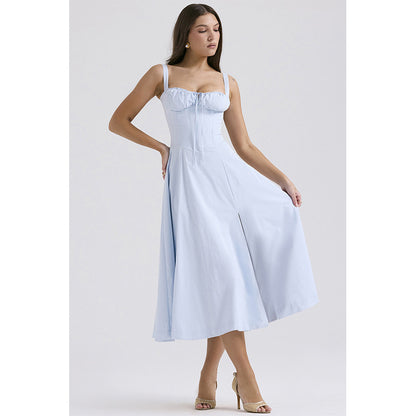 XIEYINSHE  New European and American Women's Clothing Cross-Border  Summer Graceful and Fashionable High Sense  Gentle Dress