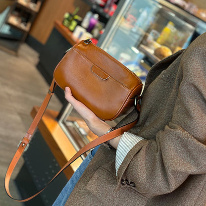 xieyinshe Pure Cowhide Multi-Pocket Messenger Bag Mobile Phone Bag Female Versatile  Spring and Summer New Genuine Leather Large Capacity Shoulder Bag