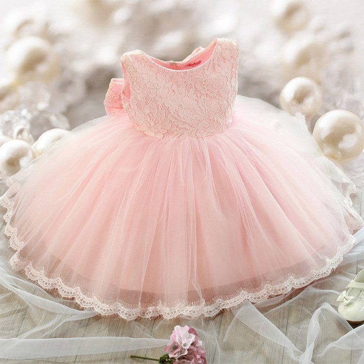 Girls' Summer Dress Fashionable Skirt New Little Girl Princess Dress Baby Flower Girl Children's Dress Performance Clothes