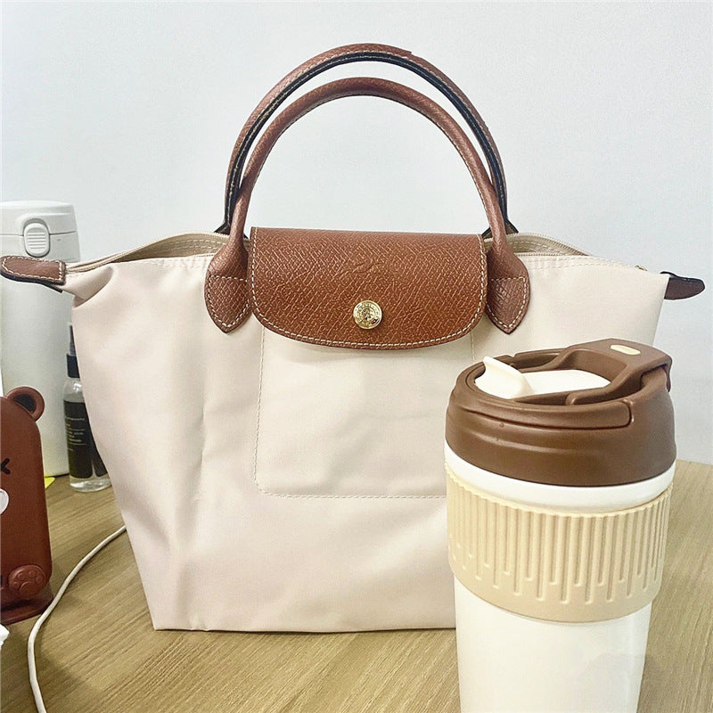 XIEYINSHE Longchamps Bag Classic Dumpling Bag Shoulder Bag Handbag Folding Underarm Bag Mummy Tote Bag Women's Bag