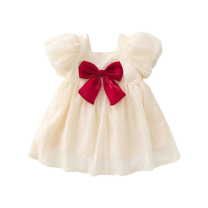 Girls' Summer Dress Dress 2024 New Western Style Fashion Children's Princess Dress Baby Suit Summer Princess Dress