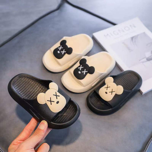 Children's Baby Slippers Xx Bear Home Bath Deodorant Boys and Girls Slippers Soft Bottom Fashion Brand Slippers Outdoor Indoor