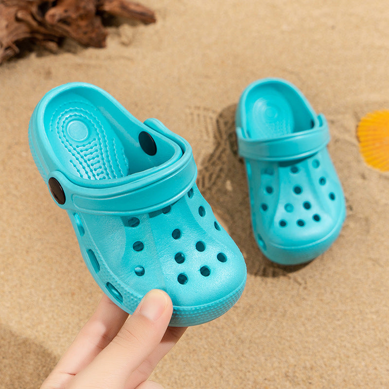 Foreign Trade Children's Hole Shoes Eva Summer Breathable Boys and Girls Non-Slip Soft Bottom Outdoor Beach Children's Slippers Sandals