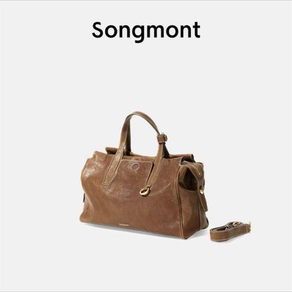 xieyinshe Songmont Travel Briefcase Denim Backpack Portable Shoulder Messenger Bag Multifunctional Bag Computer Bag Women's Bag