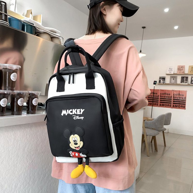 Cross-Border Backpack Girls' Korean-Style Junior High School Student Schoolbag Male High School Simplicity Fashion Primary School Student Cartoon Backpack