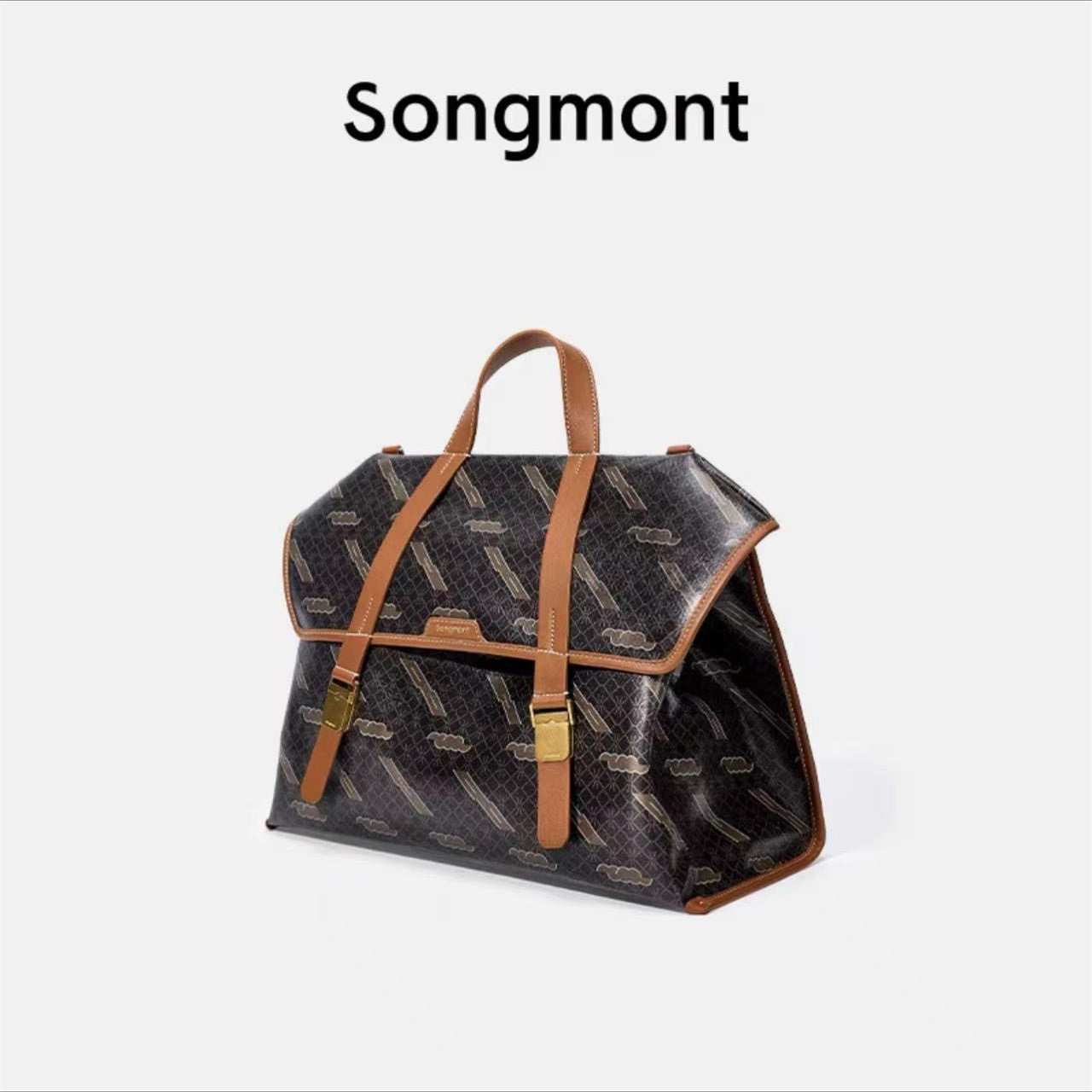 xieyinshe Songmont Travel Briefcase Denim Backpack Portable Shoulder Messenger Bag Multifunctional Bag Computer Bag Women's Bag