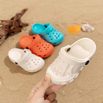 Foreign Trade Children's Hole Shoes Eva Summer Breathable Boys and Girls Non-Slip Soft Bottom Outdoor Beach Children's Slippers Sandals