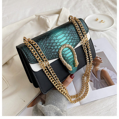 XIEYINSHE C Bag Women's Bag 2021 Is OK New Trendy Dionysian Cross-Body Bag Crocodile Pattern Western Style Fashion Chain Shoulder Messenger Bag