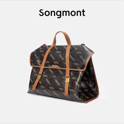 xieyinshe Songmont Travel Briefcase Denim Backpack Portable Shoulder Messenger Bag Multifunctional Bag Computer Bag Women's Bag