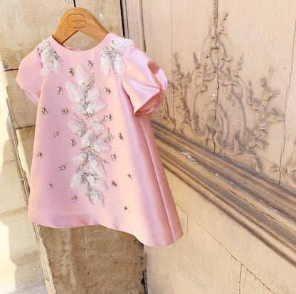 Girl's Dresses Toddler Summer 1 Year Birthday Newborn Christening Princess Dresses for Baby Kids Flower Baptism Baby Girl Clothes Children Tutu W0224