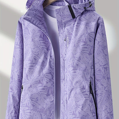 xieyinshe Women's Camouflage Outdoor Jacket: Windproof & Rainproof With Removable Hood - Perfect For Outdoor Adventures!