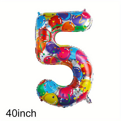 40 Inch Foil Colorful Number Balloons Birthday Party Decor Supplies