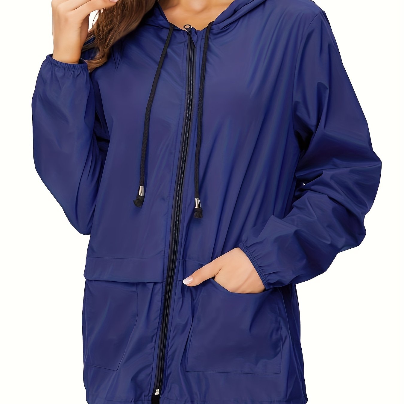 Women's Outwear Lightweight Rain Jacket Women Packable Raincoats Jacket