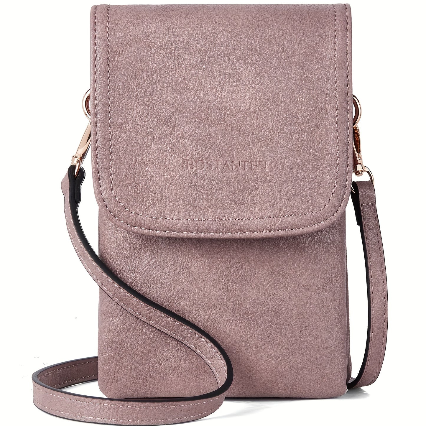 Small Faux Leather Crossbody Bag for Women - Adjustable Strap, Magnetic Closure, Solid Color, Lined Interior, Compact Phone Wallet Purse - Perfect for Daily Use