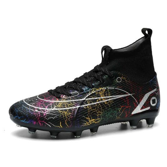 Wholesale High-top Boots Turf Fg Men's Anti-skid Football Soccer Shoes