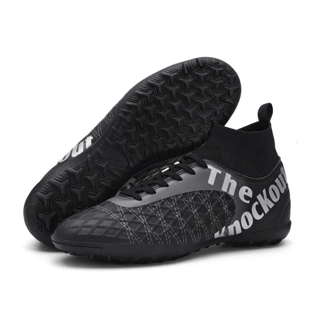 High Quality size 31-48 adult children Cleats Football Boots Anti-slip Grass Training Match Futsal Soccer Shoes