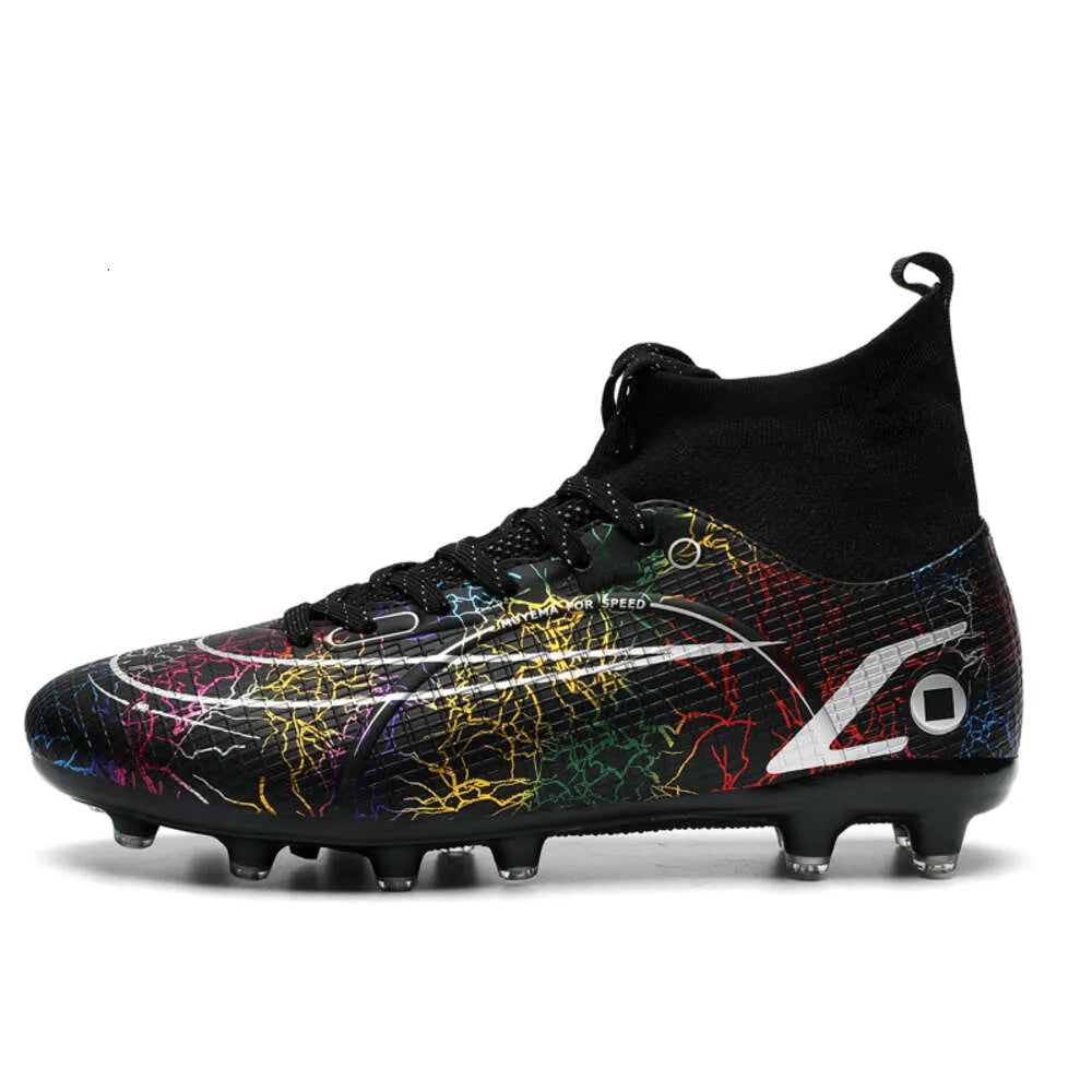 Wholesale High-top Boots Turf Fg Men's Anti-skid Football Soccer Shoes