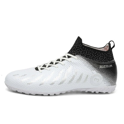 New Men's Soccer Shoes Women TF Non-slip Ultralight Ankle Boots Football Boot