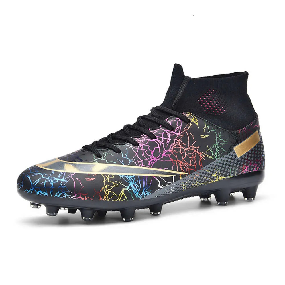 Factory Wholesale High Top Custom Brand Outdoor Training Fashion Football Shoes