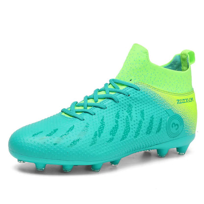 New Design Outdoor High-Top Soccer Shoes LightWeight Men's Football Boots sapatos de futebol