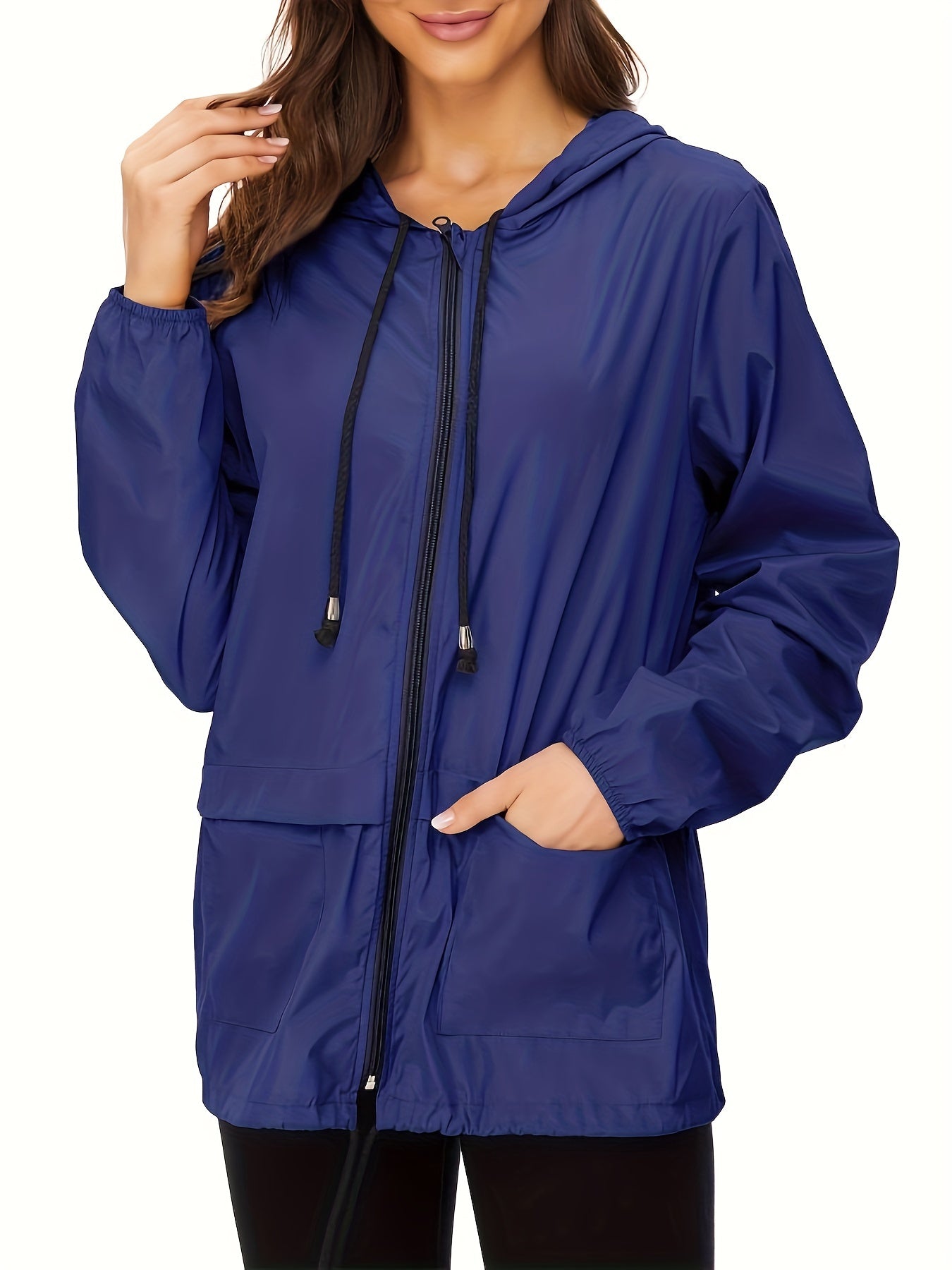 Women's Outwear Lightweight Rain Jacket Women Packable Raincoats Jacket